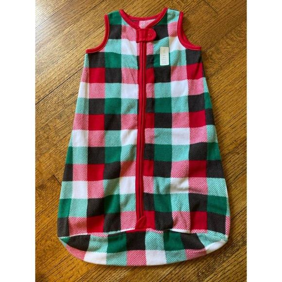 New Lullaby Lane Fleece Christmas Sleep Sack Infant Size 0-6 Mo - Picture 1 of 6